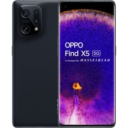 Smartphone noir Oppo find X5 5G à 380€