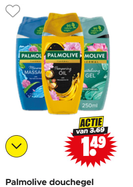 Palmolive douchegel 250ml voor €1,49 bij Dirk
