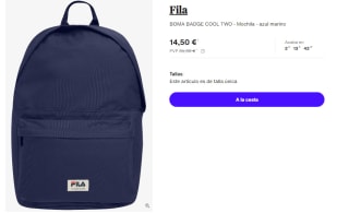 Mochila Fila BOMA BADGE COOL TWO por 14.5€