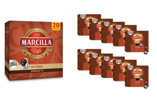 Marcilla Café Intenso 200 cápsulas + Saimaza Café Fuerte por 59.90Ç
