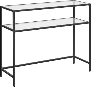 VASAGLE bijzettafel met metalen frame en gehard glas voor €53,24 bij AMazon