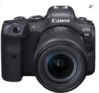 Cámara Canon EOS R6 + Lente 24-105mm F4-7.1 por $41,329 en Amazon