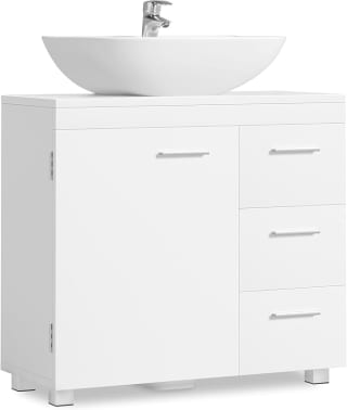 VASAGLE Mueble Bajo Lavabo, Armario de Baño, 3 Cajones, 2 Compartimentos por 57,05€