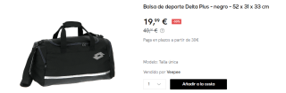 Bolsa de deporte Lotto Delta Plus por 19.99€
