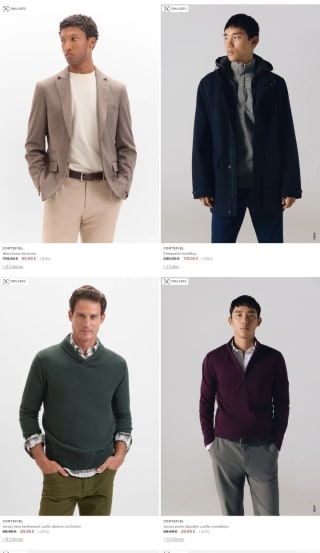 Rebajas hasta -60% de Descuento Cortefiel.