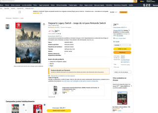 Hogwarts Legacy Nintendo Switch por solo 24,79€