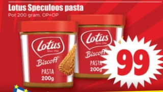 Lotus The Original Speculoos Pasta 200g voor €0,99 bij Dirk