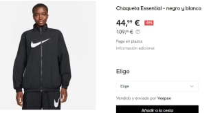Chaqueta deportiva de Hombre Nike Essential por 44.99€