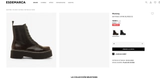 Botines Mustang Burdeos por solo 19,99€