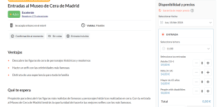 Entrada sin colas y flexible museo cera Madrid desde 14€