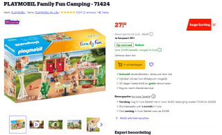 PLAYMOBIL Family Fun Camping - 71424 voor €27,19 bij Bol.