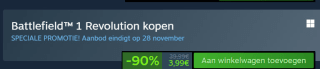 Battlefield™ 1 Revolution voor €3,99 bij Steam