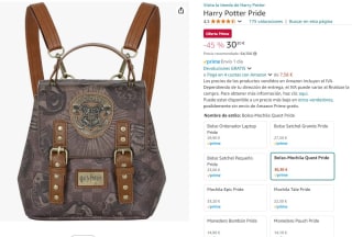 Mochila Harry Potter pride por tan sólo 30,30€