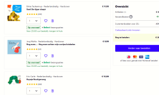 Verschillende kinderboeken 3 voor €20 bij Bol.com