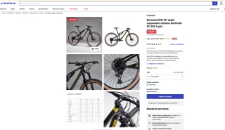 Bicicleta MTB 29" doble suspensión carbono Rockrider XC 500S por 1,499,99€