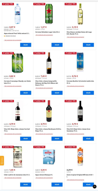 Recopilación -70% de Descuento en la Segunda Unidad desde Carrefour.