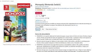 Juego Monopoly (Nintendo Switch) por 18,99€