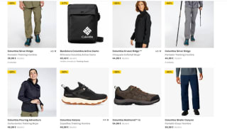 Recopilación productos de la marca Columbia desde Sprinterr