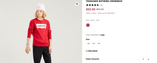 Levi's Batwing sweater voor kids nu €22,50 bij Levi's