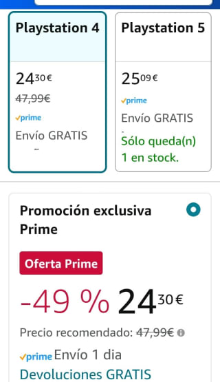 Prince of Persia The Lost Crown PS4 por 24,30€.