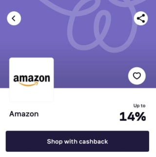 Tot 14% cashback op je bestelling bij Amazon