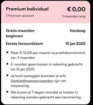 Gratis 3 maanden Spotify via de H&M App
