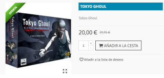 Juego de Mesa Tokyo Ghoul por 20€