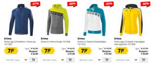Alle Erima sportkleding voor €7,99 bij Sport-Korting