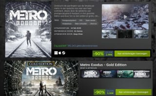 Metro serie met 90% korting via Steam