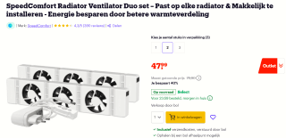 SpeedComfort Duo set voor €47,99 bij Bol.com