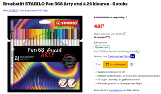 6x 24 Brushstift STABILO Pen 568 Arty etui voor €48,57 bij Bol