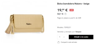 Bolso bandolera Pepe Jeans Naiara por 19.99€