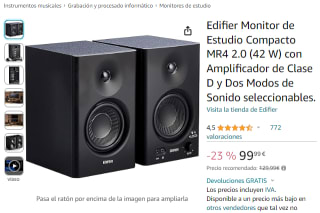 Win a Edifier MR4 powered studio monitor 2.0 speakers at Amazon for £74.74
