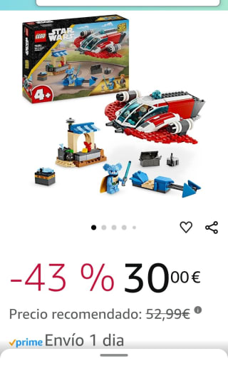 Lego Star Wars Las Aventuras de los jóvenes Jedi por 30€.