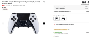Mando PS5 - Sony DualSense Edge para PlayStation 5 y PC por 168,30€