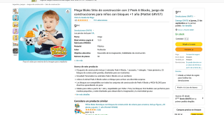 Mega Bloks Sitio de construcción con 2 Peek A Blocks por solo 9,99€