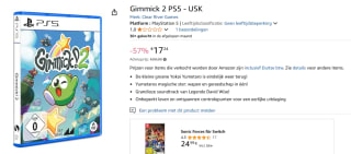 Gimmick 2 - PlayStation 5 voor €17,63 bij Amazon