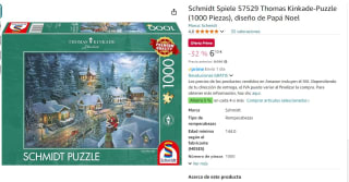 Puzzle de la marca Schmidt Spielemodelo Thomas Kinkade piezas 1000 por 6,10€