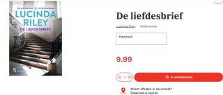 Lucinda Riley De liefdesbrief voor € 9.99 bij Bruna