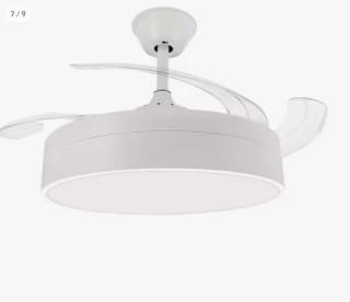Ventilador de Techo LED Messe 72W Blanco DC Ultra Silencioso con mando a distancia por 63,75€ (cuenta nueva51,75€)
