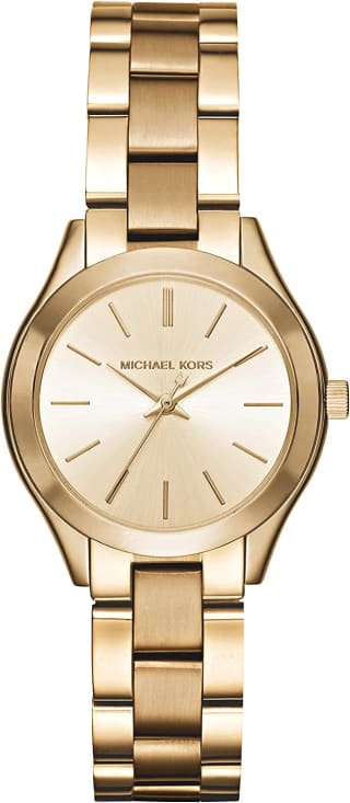 Michael Kors Mini Slim Runway horloge voor €76,99 bij Amazon