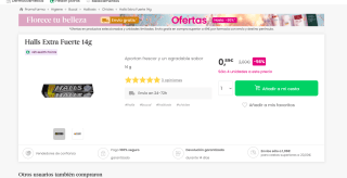 Halls Extra Fuerte 14g por tan solo 0,89€