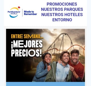 -40% Entradas y -20% Entradas+Hotel en PortAventura PortAventura Park.