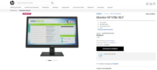 Monitor da HP de 18.5 polegadas em Widescreen VGA - R$ 466,45