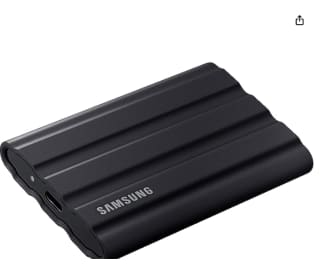 Disco duro Samsung Portable SSD T7 Shield 2TB por 113.66€