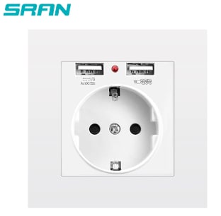 Toma de corriente de la UE con USB a 3.88€