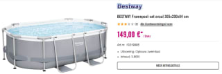 Opzetzwembad Bestway Power Steel voor €149 bij Hornbach