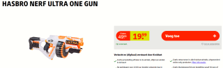 Nerf Ultra One gemotoriseerde blaster NERF TommyGun voor €19,99 bij Kruidvat