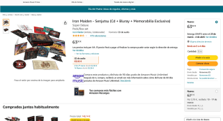 Iron Maiden Senjutsu Cd + Bluray + Memorabilia Exclusiva por 63,92€