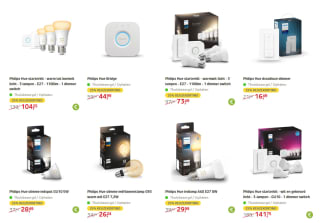 25% korting op veel Philips hue items bij Praxis